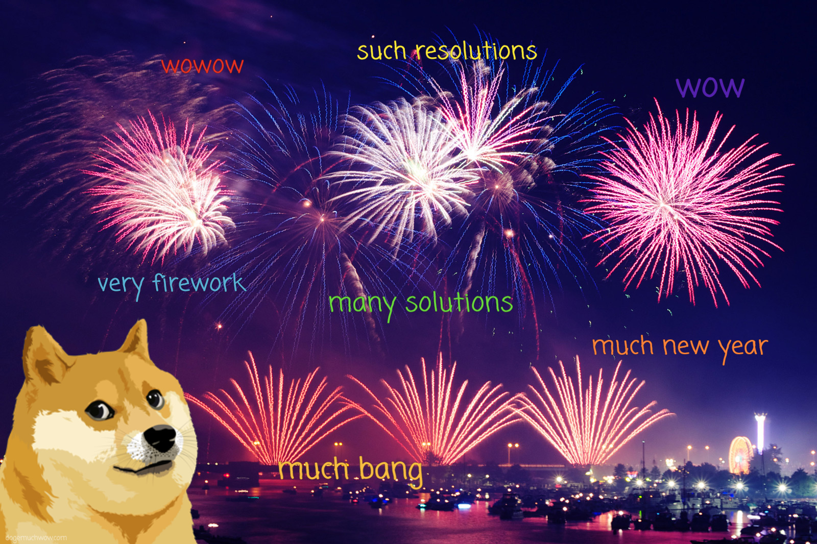 Happy New Year 2018 🧨 | Doge Much Wow