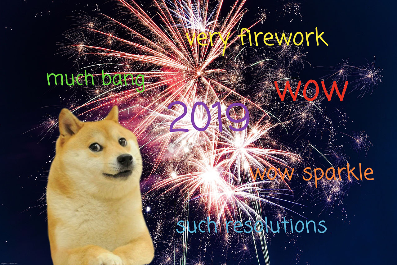 Happy New Year 2019 🐖 | Doge Much Wow