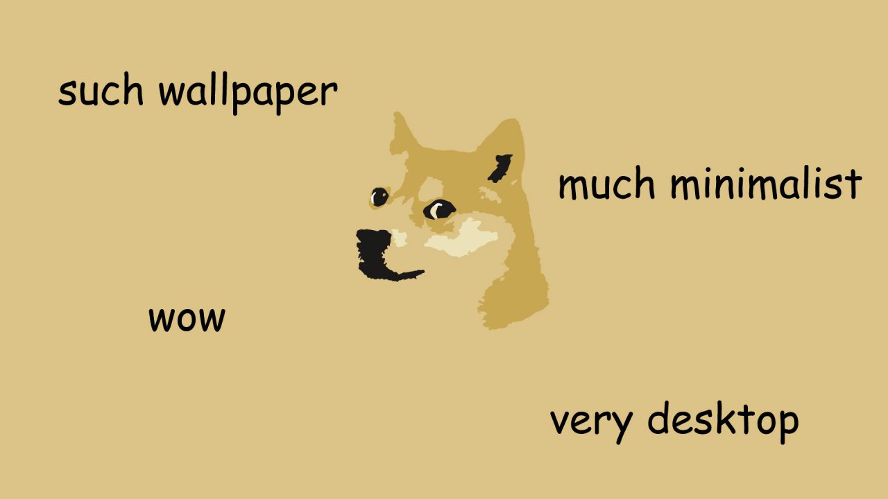 Wallpaper: Minimalistic Doge