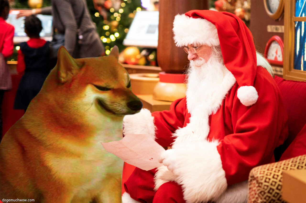 Santa was very surprised when he found Cheems on the naughty list. Such bad boye. Wow.