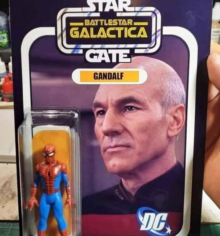 Cursed Toy Image: Gandalf from Battlestar Galactica Star Gate action figure. Or is it?