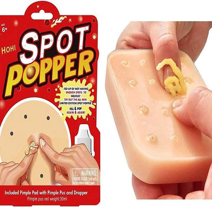 Cursed Toy Image: Spot Popper. Fed up of not having enough spots to squeeze?