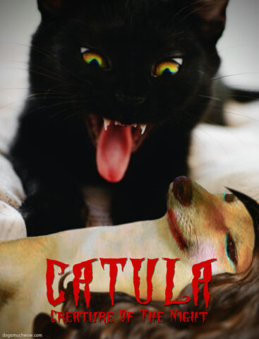 Catula: Creature Of The Night movie poster. Such teeth. Wow.