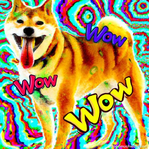 Shibe tripping on acid. Such colors. Much vibrant. Wow. Wow. Wow.