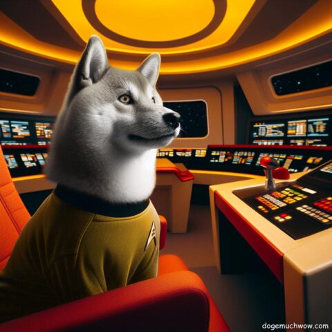 Android dog Lieutenant Commander Dogeta. Dogeta serves as the second officer and chief operations officer aboard a federation starship. Such technology. Wow.