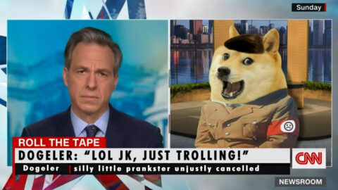 Dogeler CNN Newsroom interview. Dogeler: LOL JK JUST TROLLING!